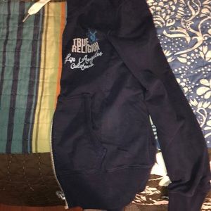 Navy blue True Religion hoodie
